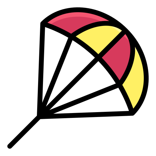 Kitesurfing Generic Outline Color icon