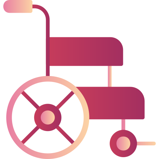silla de ruedas Generic Flat Gradient icono