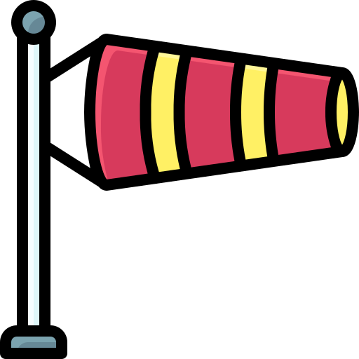 drapeau du vent Generic Outline Color Icône