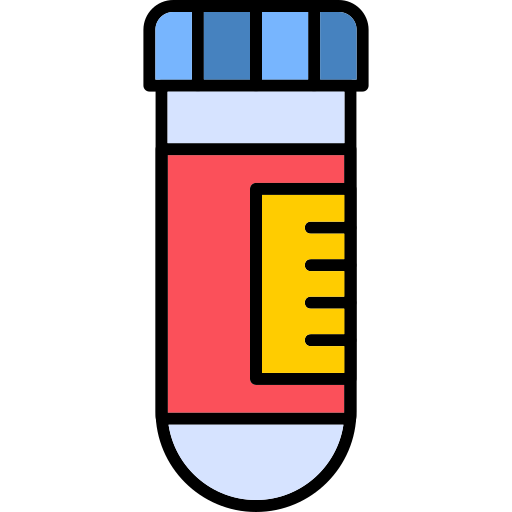 tubo de ensayo Generic Outline Color icono