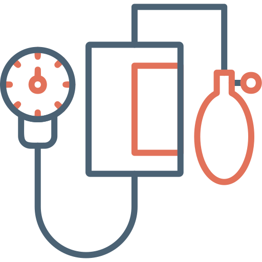 medidor de presión arterial Generic Outline Color icono
