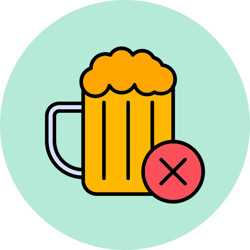 No Alcohol Generic Outline Color icon