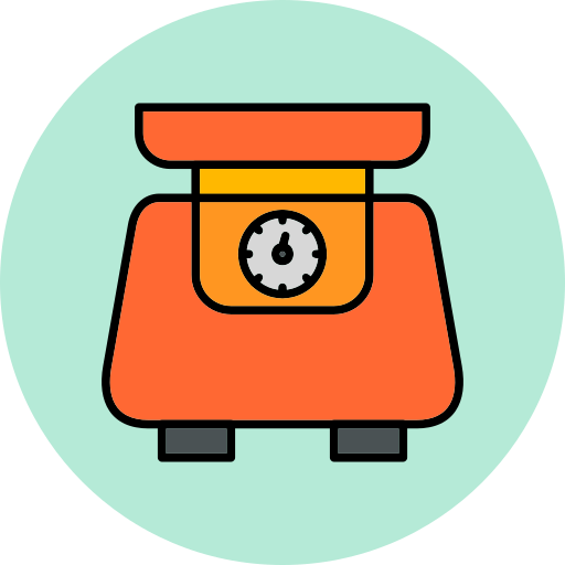 Weight Scale Generic Outline Color icon