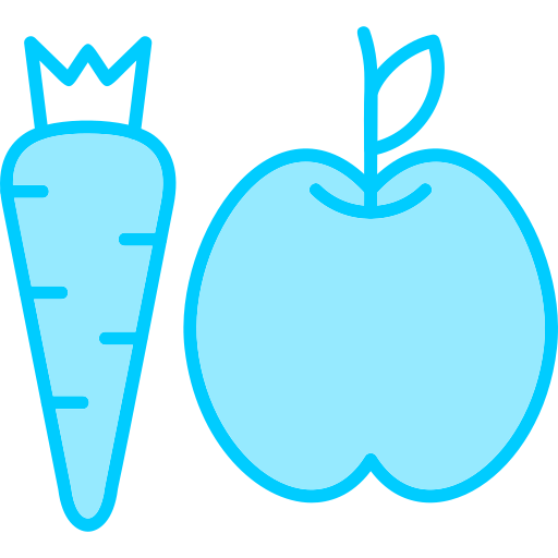 건강한 음식 Generic Blue icon