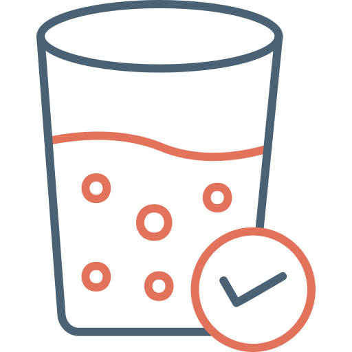 Glass of Water Generic Outline Color icon