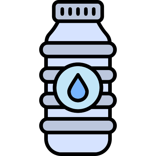 botella de agua Generic Outline Color icono