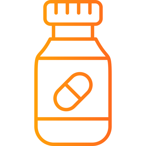 bottiglia di pillole Generic Gradient icona