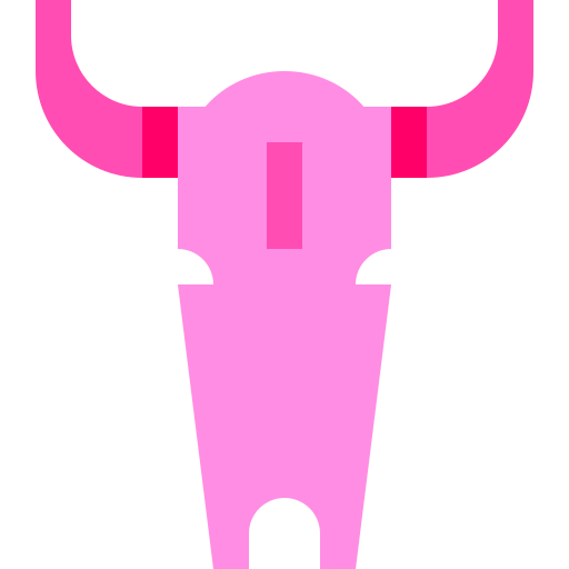 cráneo de toro Basic Sheer Flat icono