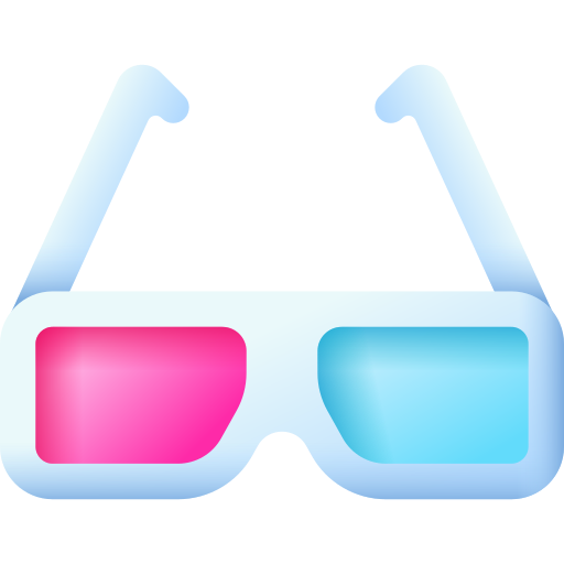 3d glasses 3D Color icon