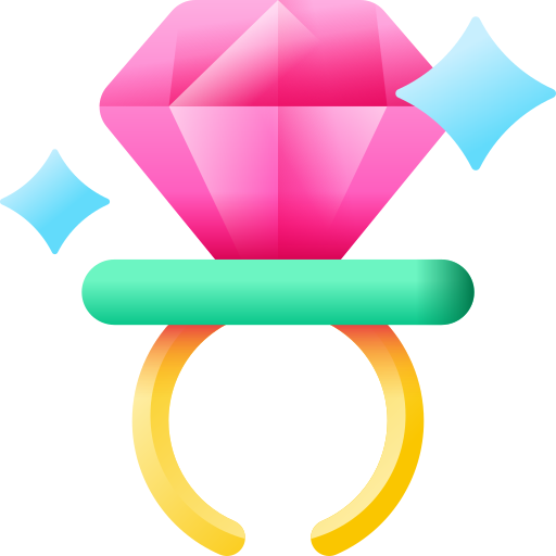 squilla l'anello 3D Color icona