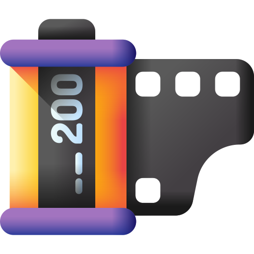 rullino fotografico 3D Color icona