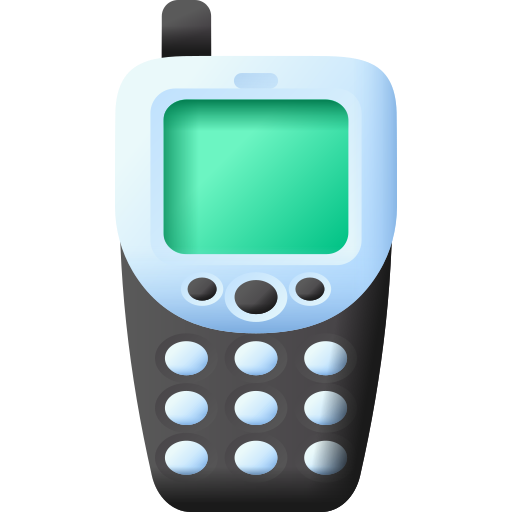 携帯電話 3D Color icon