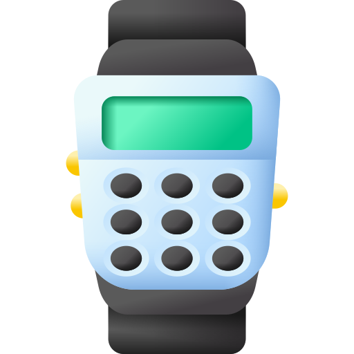 rekenmachine horloge 3D Color icoon