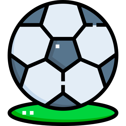 balón de fútbol Detailed Straight Lineal color icono