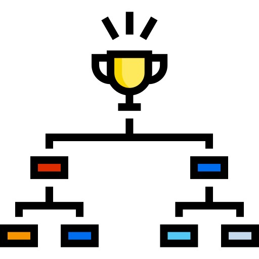 プレーオフ Detailed Straight Lineal color icon