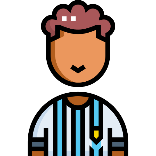 jugador de fútbol Detailed Straight Lineal color icono