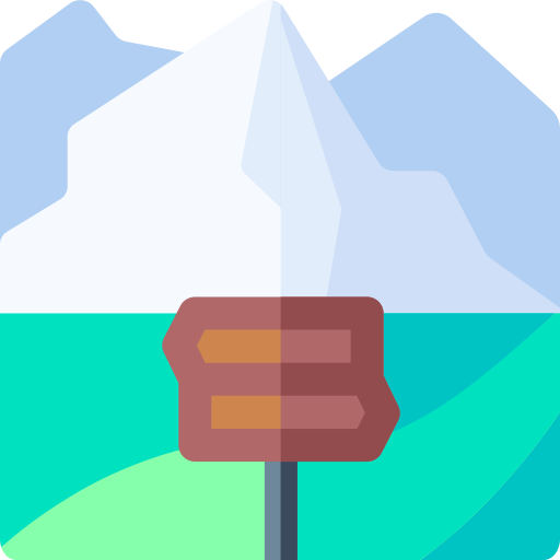 ハイキング Basic Rounded Flat icon
