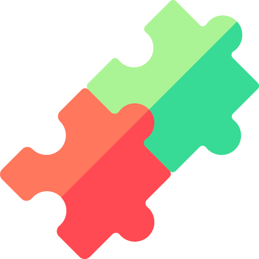 Puzzle Basic Rounded Flat icon