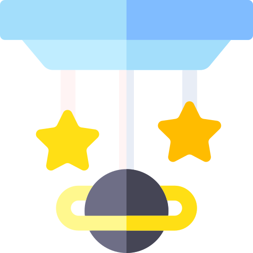 juguete de la cuna Basic Rounded Flat icono