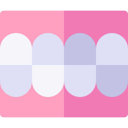 dientes Basic Rounded Flat icono