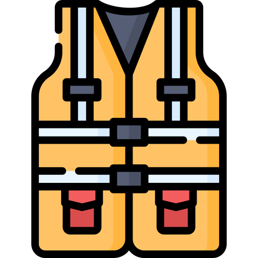 High visibility vest Special Lineal color icon