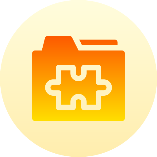 Jigsaw Basic Gradient Circular icon
