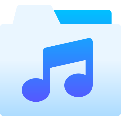 음악 Basic Gradient Gradient icon