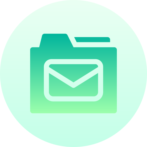 email Basic Gradient Circular Icône