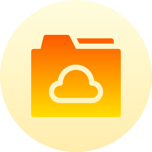 Cloud Basic Gradient Circular icon