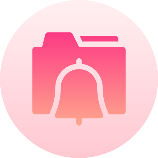 benachrichtigungsglocke Basic Gradient Circular icon