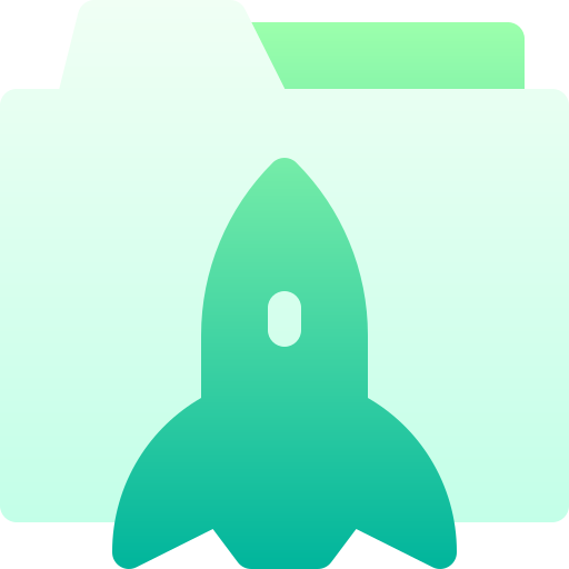 ロケット Basic Gradient Gradient icon