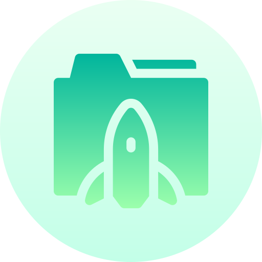 rakete Basic Gradient Circular icon