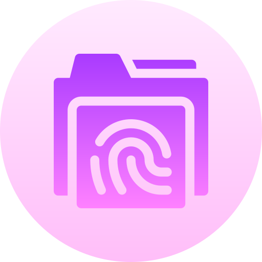 biometrisch Basic Gradient Circular icon