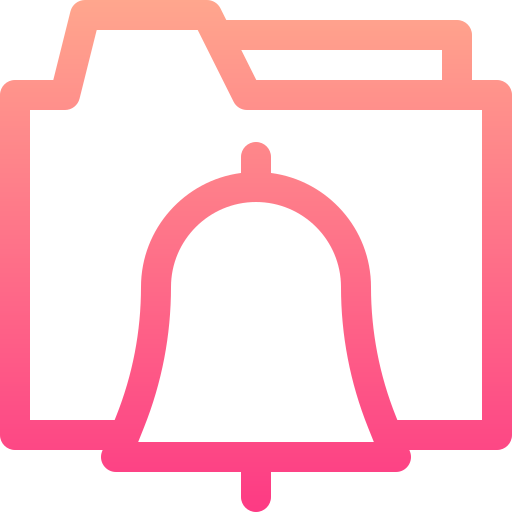 campana de notificación Basic Gradient Lineal color icono