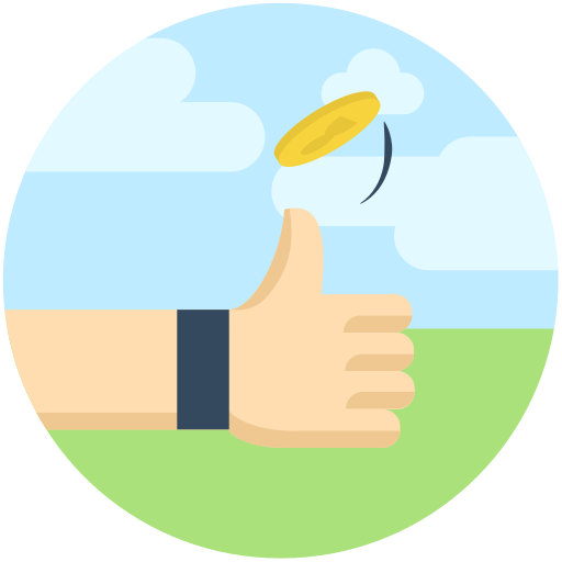 Coin toss Generic Flat icon