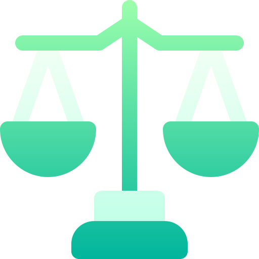 scala della giustizia Basic Gradient Gradient icona