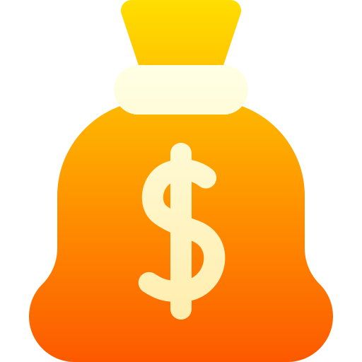Money bag Basic Gradient Gradient icon