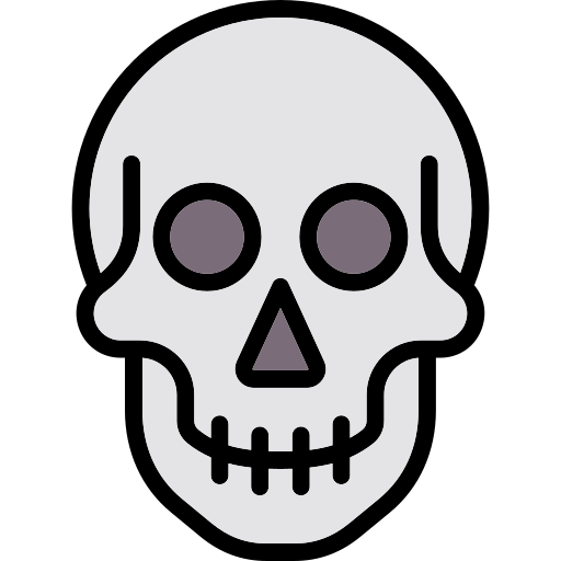 Skull Generic Outline Color icon