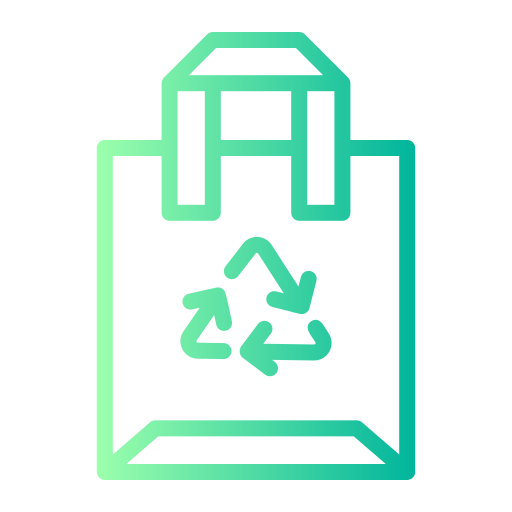bolsa de reciclaje Generic Gradient icono