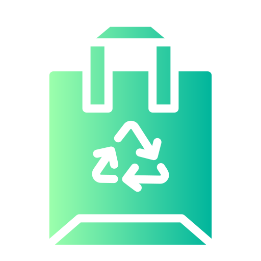 Мешок для мусора Generic Flat Gradient иконка