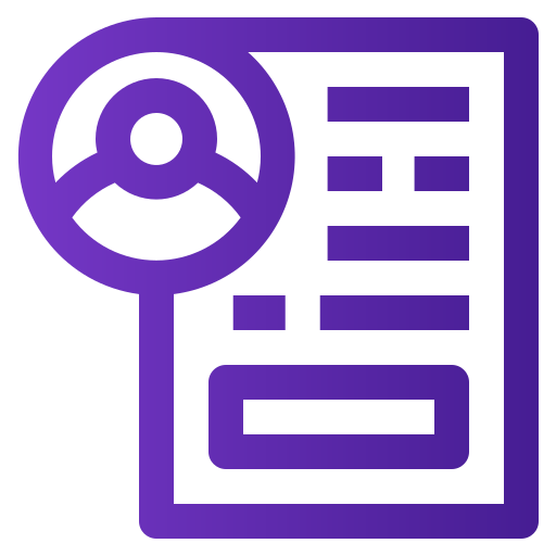 Curriculum Vitae Generic Gradient icon