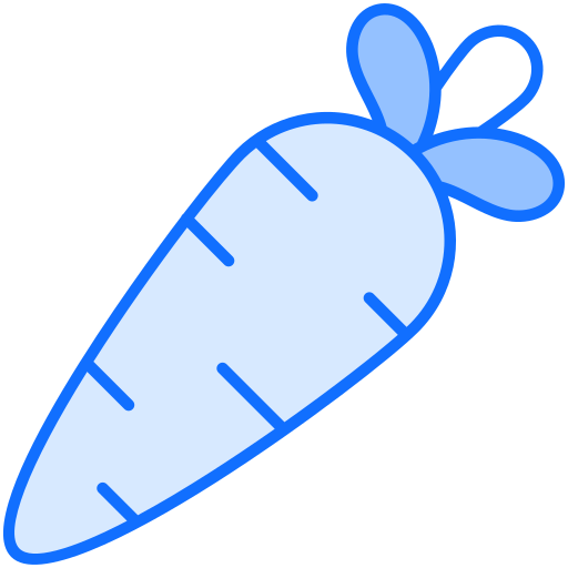 zanahoria Generic Blue icono