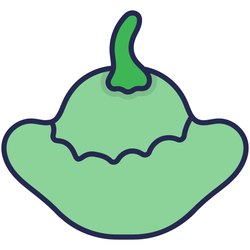 pattypan Generic Outline Color icoon