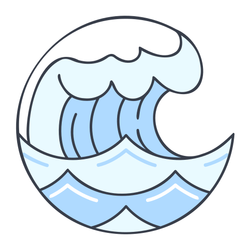 Sea waves Generic Outline Color icon