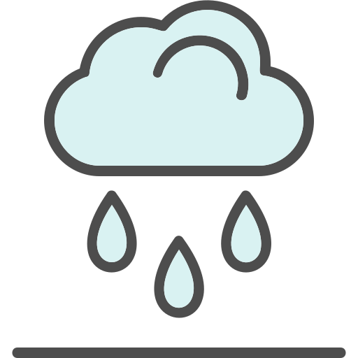 Raining Generic Outline Color icon