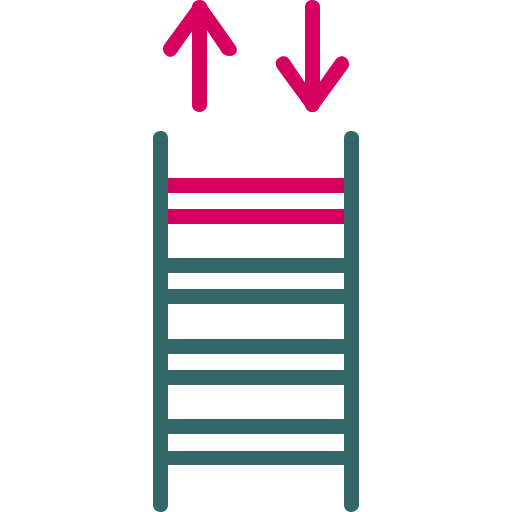 escalier Generic Outline Color Icône