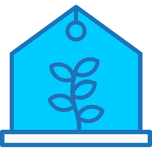 groen huis Generic Blue icoon