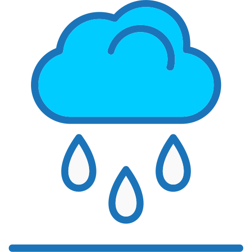 lloviendo Generic Blue icono