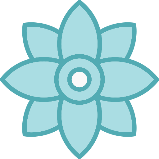꽃 Generic Blue icon