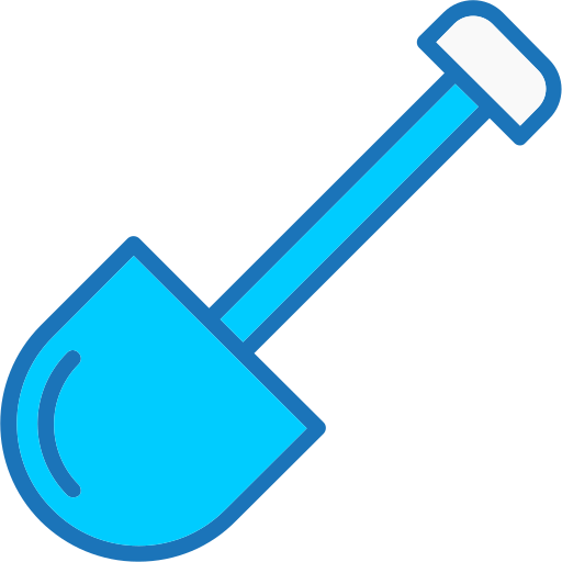 Shovel Generic Blue icon